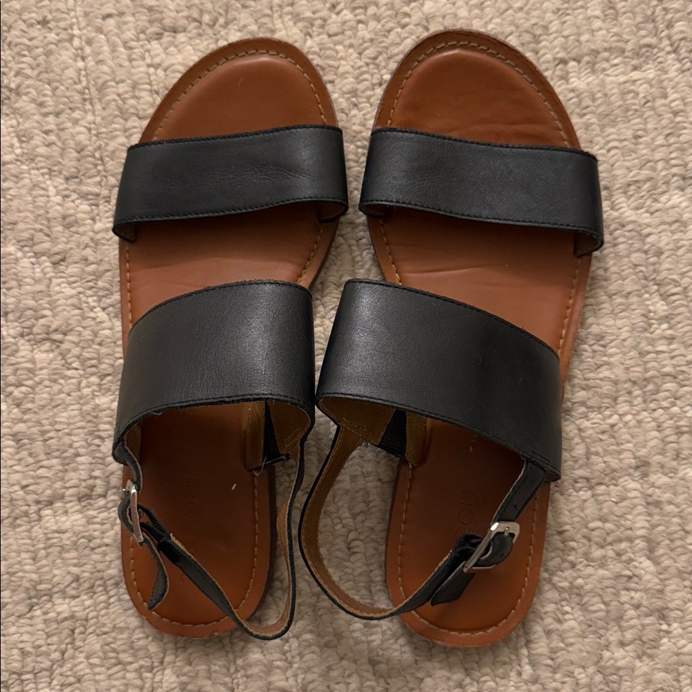 206 Collective Black and Brown Sandals